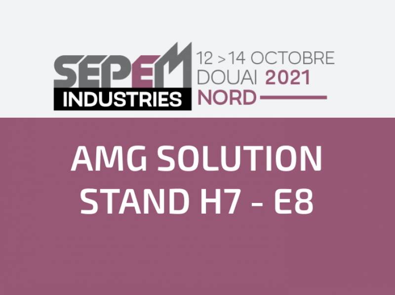 Retrouvez-nous sur le stand H7-E8, lors de la 8e éditin du salon SEPEM Industrie de Douai du 12 au 14 octobre 2021