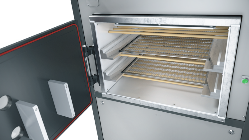 Station VacuTEC 50×50 en fonctionnement pour le traitement plasma sous vide